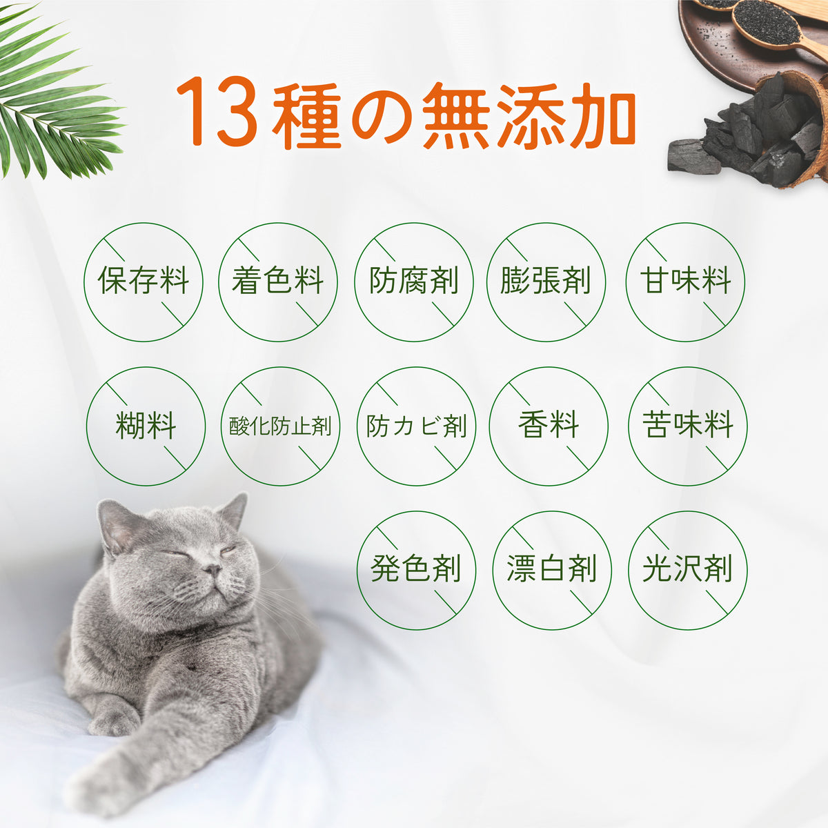 毎日がんばる猫の腎臓にエールを送る 活性炭タブレット（かつお味）６０粒入り